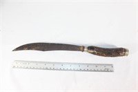 Antique Staghorn Handle Curved Knife