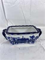 Small Ornate Blue Transferware Bowl