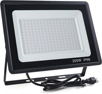 200W LED Flood Light, 6000K Daylight White 24,000l