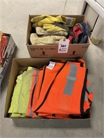 Lot of Gloves & Safety Vests