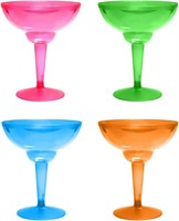 True Multicolor Disposable Margarita Cups, 12oz,