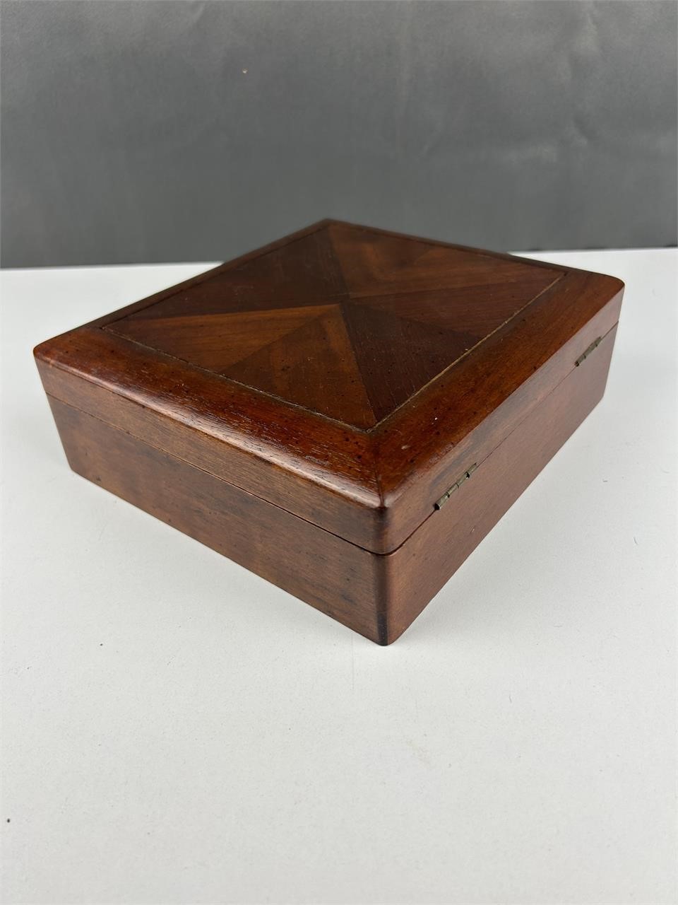 Vintage wooden jewelry box