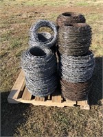 Pallet of Used Barbwire