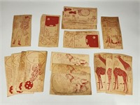 ASSORTED LOT 1930 ANIMAL CUT-OUT PREMIUMS