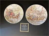 2 Poole England Horse Themed Decorative Plates