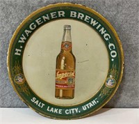 Rare antique Wagener brewing Company metal beer