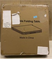 Portable folding table