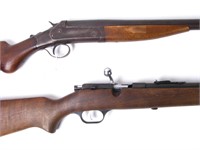 2 Old Stevens Arms, 12ga, .22 S/L/LR