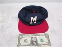 Vintage 1950's Milwaukee Braves Baseball Cap