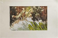 NICE FRED NICHOLAS SIGNED WATERCOLOR