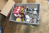 CRATE OF MISC SHOP SUPPLIES