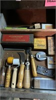 Vintage tools for linoleum- variety- drawer lot