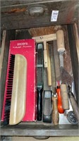Vintage hand files & variety of tools - drawer