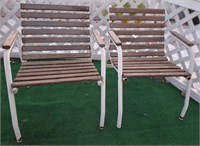 C - PAIR OF MATCHING PATIO CHAIRS