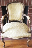 Vintage French Arm Chair - 24" x 19" x 35"