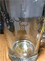 Dala Horse Etched Beer Pitcher