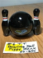 1950's-1960's Bowling Ball Piggy Bank