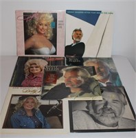 lot 7 Dolly Parton and Kenny Rogers record albums