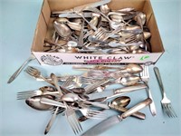 silver plate and stainless steel serving ware