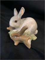 Lladro 4773 Rabbit Eating (Gray)