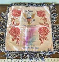 US Army sweetheart tapestry