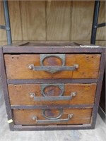 Vintage 3 Drawer Letter File