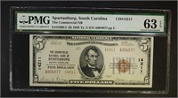 1929 $5 TY2 NATIONAL CURRENCY PMG 63 EPQ
