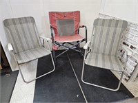 3  Nice Patio Chairs