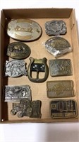 Assorted belt buckles