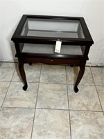 Side Table Display Case