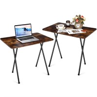 Wenqik Foldable Table TV Trays for Eating Set of