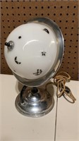 1950’s celestial orb lamp 10” tall