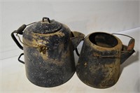 2- Enamel Coffee Pots