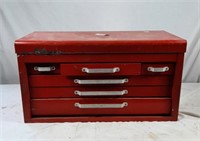 Red toolbox and it's contents