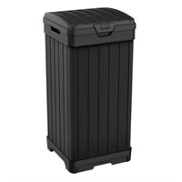 1 Keter Outdoor Trash Can Graphite Gray