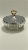 Covered Relish Dish with Metal Lid