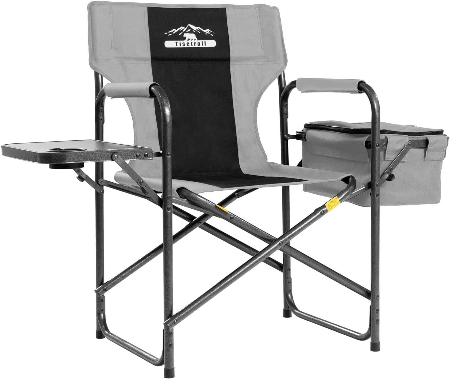 $70  Director Camping Chair w/ Cooler Bag  400lbs