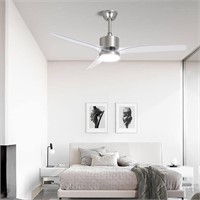 $137  52 Inch LED Ceiling Fan with Light