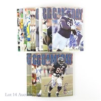 14 Magazines Signed By Former Chicago Bears