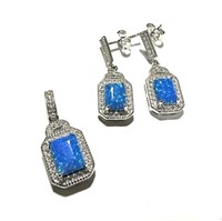 Sterling Silver Opal Austrian Crystal Creation Set