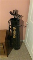 Michelob Golf Bag and Clubs
