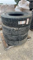 Lot of 4 R22 Semi Tires