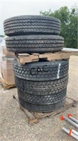 Lot of 6 R24 Semi Tires