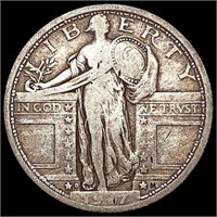 1917-D T1 Standing Liberty Quarter NICELY