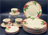 16pc FRANCISCAN APPLE EARTHENWARE