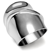 High polished (no plating) Stainless Steel Ring wi