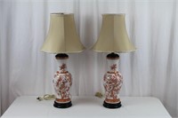 Imari-Style Ceramic Lamps