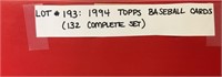 1994 Topps Baseball Cards (132 Complete Set)