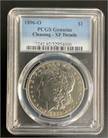 1896 US Morgan Silver Dollar O PCGS XF Details
