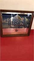Busch Beer bar mirror approx 24x20